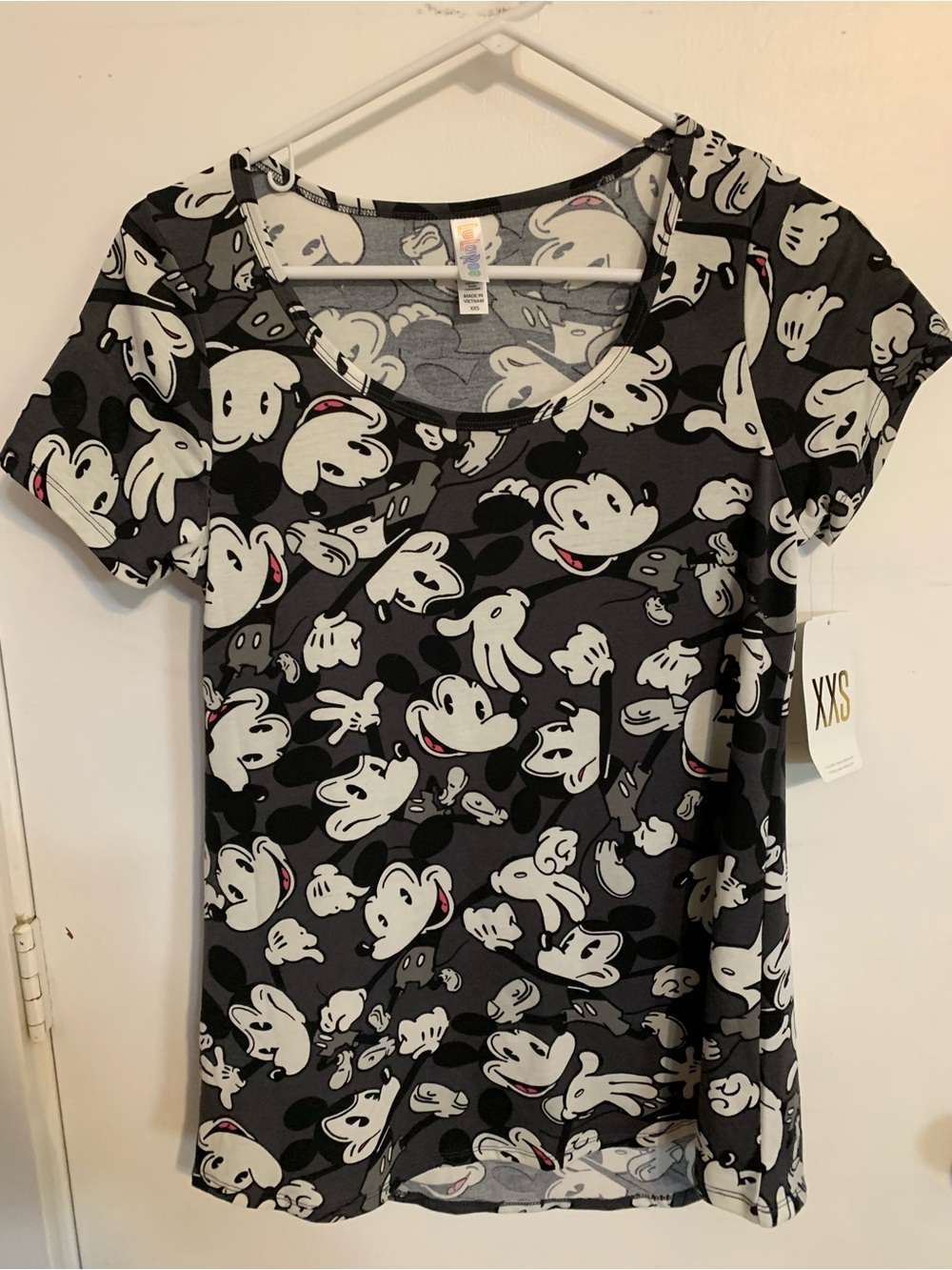 Women’s Black & Gray Mickey Mouse T-shirt